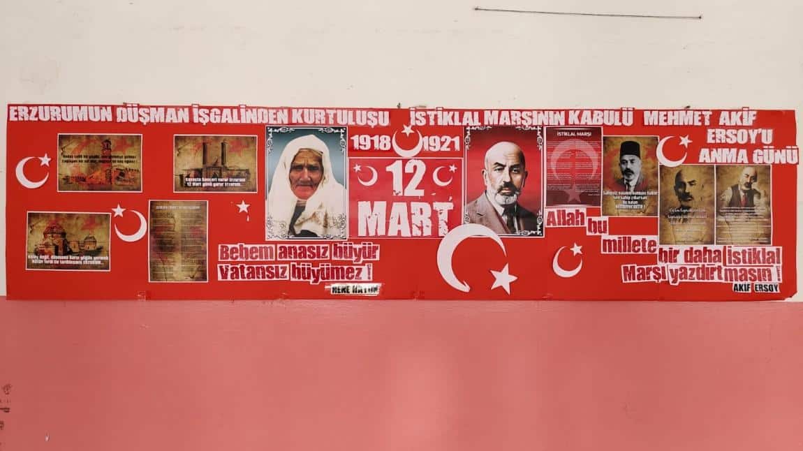 12 Mart Erzurum'un Düşman İşgalinden Kurtuluşunu ve İstiklal Marşımızın Kabulünü Kutladık